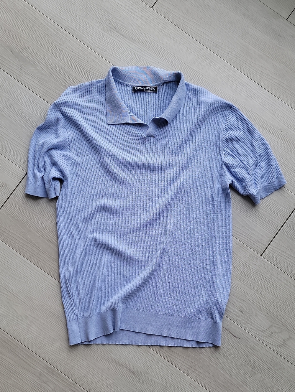 Men's Lavender Knit Polo Shirt